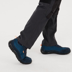 Полуботинки мужские замша/полиэстер с защитным подноском размер 41 черный/серый Delta Plus Como (COMOSPBL41) - фото 7