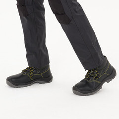 Ботинки мужские кожаные с защитным подноском размер 42 черные Delta Plus Jumper3 (JUMP3SPNO42) - фото 10