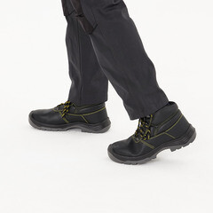 Ботинки мужские кожаные с защитным подноском размер 42 черные Delta Plus Jumper3 (JUMP3SPNO42) - фото 8