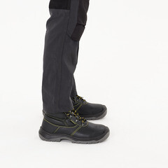 Ботинки мужские кожаные с защитным подноском размер 42 черные Delta Plus Jumper3 (JUMP3SPNO42) - фото 5