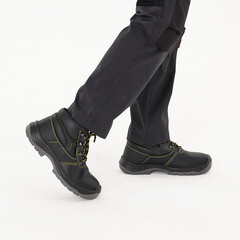 Ботинки мужские кожаные с защитным подноском размер 42 черные Delta Plus Jumper3 (JUMP3SPNO42) - фото 4