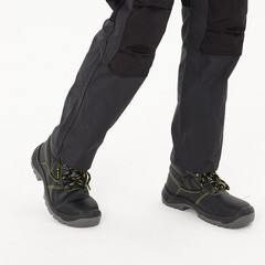 Ботинки мужские кожаные с защитным подноском размер 42 черные Delta Plus Jumper3 (JUMP3SPNO42) - фото 2