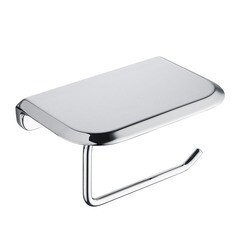 Держатель для туалетной бумаги Abber Nord с полкой нержавеющая сталь хром (AA1530) - фото 1