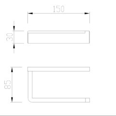 Держатель для туалетной бумаги Abber Westen нержавеющая сталь хром (AA1731) - фото 2