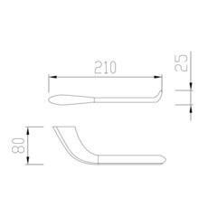 Держатель для туалетной бумаги Abber Nord нержавеющая сталь хром (AA1531) - фото 2