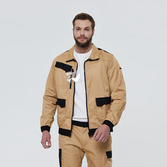 Куртка рабочая Delta Plus Mach 2 48-50 рост 164-172 см бежевая/черная - фото 12