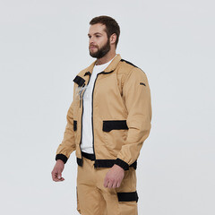 Куртка рабочая Delta Plus Mach 2 48-50 рост 164-172 см бежевая/черная - фото 11