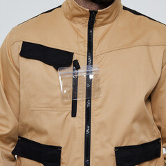 Куртка рабочая Delta Plus Mach 2 48-50 рост 164-172 см бежевая/черная - фото 6