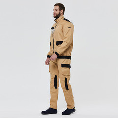 Куртка рабочая Delta Plus Mach 2 48-50 рост 164-172 см бежевая/черная - фото 2