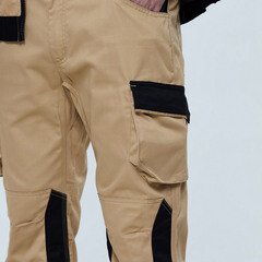 Брюки рабочие Delta Plus Mach 2 44-46 рост 164-172 см бежевые/черные - фото 7