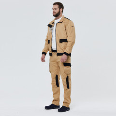 Брюки рабочие Delta Plus Mach 2 44-46 рост 164-172 см бежевые/черные - фото 3