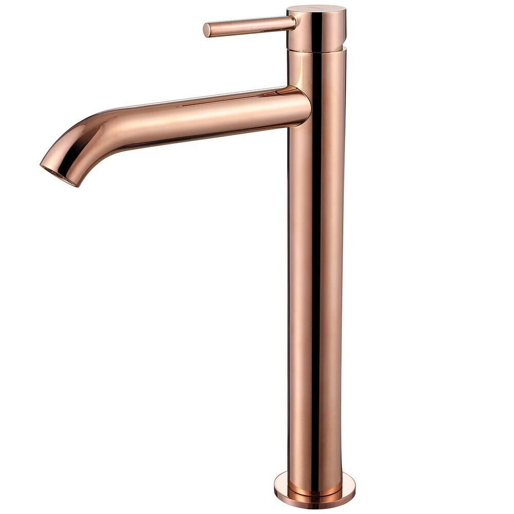 Смеситель для раковины высокий Abber Wasser Kreis однорычажный розовое золото (AF8111RG)