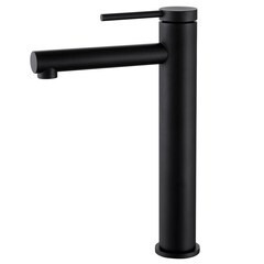 Смеситель для раковины высокий Abber Emotion однорычажный черный (AF8811B) - фото 1