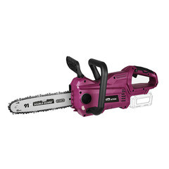 Пила цепная аккумуляторная КМ АТОМ 18 В 10" шаг 3/8" паз 1,3 мм 40 звеньев без АКБ и ЗУ (CCS-183) - фото 1