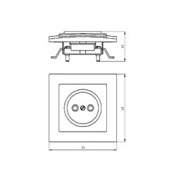 Розетка Svet встраиваемая белая (0216-00011) - фото 2
