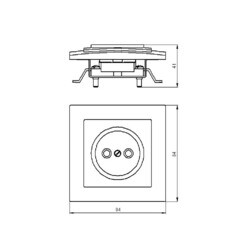 Розетка Svet встраиваемая бежевая (0216-00031) - фото 2