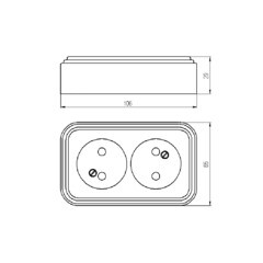 Розетка Svet накладная белая (0215-00371) - фото 2