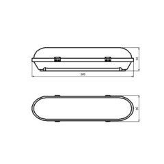 Светильник накладной Svet НББ 01-2х25-001 Тэда E27 50 Вт IP54 белый (1716-00021) - фото 5
