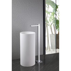 Смеситель для раковины напольный Abber Daheim однорычажный хром (AF8241) - фото 2