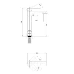 Смеситель для раковины Abber Weiss Insel однорычажный хром (AF8011) - фото 2