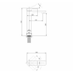 Смеситель для раковины Abber Weiss Insel однорычажный белый (AF8011FW) - фото 3