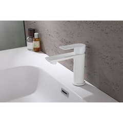 Смеситель для раковины Abber Weiss Insel однорычажный белый (AF8010FW) - фото 3