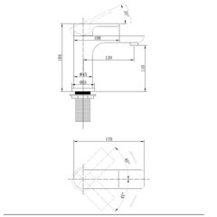 Смеситель для раковины Abber Weiss Insel однорычажный белый (AF8010FW) - фото 2