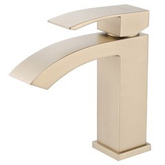 Смеситель для раковины Abber Wasserfall однорычажный золото (AF8610G) - фото 1