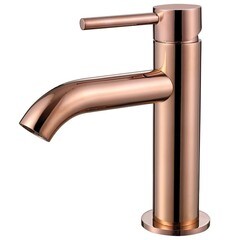 Смеситель для раковины Abber Wasser Kreis однорычажный розовое золото (AF8110RG)