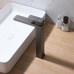 Смеситель для раковины Abber Daheim однорычажный никель (AF8211NG) - фото 3