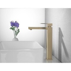 Смеситель для раковины Abber Daheim однорычажный золото (AF8211G) - фото 3