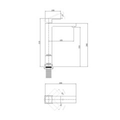 Смеситель для раковины Abber Daheim однорычажный золото (AF8211G) - фото 2