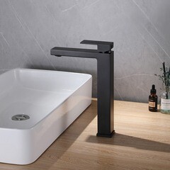 Смеситель для раковины Abber Daheim однорычажный черный (AF8211B) - фото 3