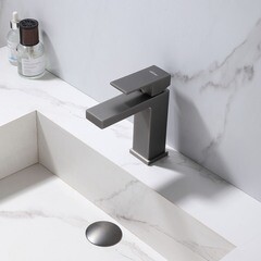 Смеситель для раковины Abber Daheim однорычажный никель (AF8210NG) - фото 3