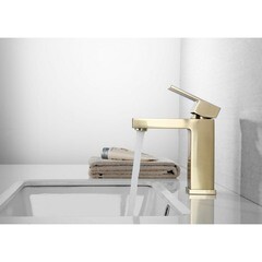 Смеситель для раковины Abber Daheim однорычажный золото (AF8210G) - фото 2