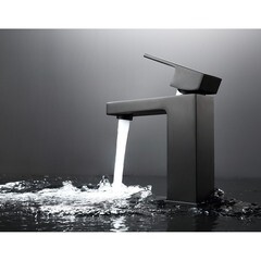 Смеситель для раковины Abber Daheim однорычажный черный (AF8210B) - фото 5