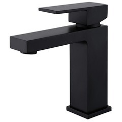 Смеситель для раковины Abber Daheim однорычажный черный (AF8210B)