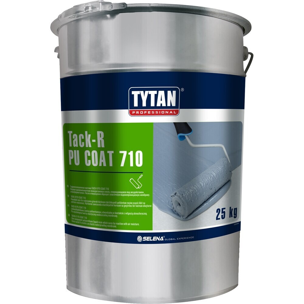Изображение товара Гидроизоляционная мастика Tytan Professional TACK-R PU COAT 710 25 кг серая