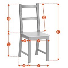 Обеденная группа антик черный стол и 4 стула Sonata Dining Set (21795) - фото 2