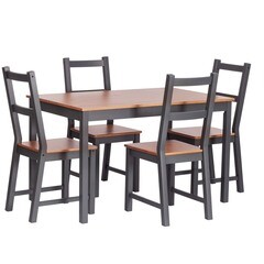 Обеденная группа антик графит стол и 4 стула Sonata Dining Set (21793) - фото 1