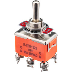 Тумблер Düwi KN-203 на 3 положения 250 В 1NO+1NC IP20 (26865 9)