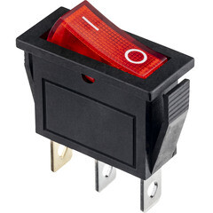 Изображение товара Кнопка прямоугольная Düwi 26847 5 250 В IP20 с подсветкой красная