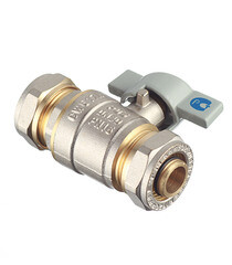 Кран шаровой латунный 20 обж(ц) х 20 обж(ц) для металлопластиковых труб бабочка прямой - фото 3