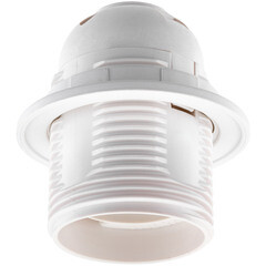 Изображение товара Патрон для лампы Е27 Duwi термостойкий пластик 60 Вт IP20 с кольцом белый (24626 8)