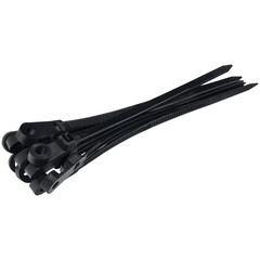 Изображение товара Стяжка кабельная Duwi 100x3,6 мм под винт нейлоновая черная (10 шт.) (30295 7)