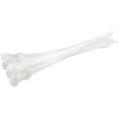 Изображение товара Стяжка кабельная Duwi 100x3,6 мм под винт нейлоновая белая (10 шт.) (30294 0)