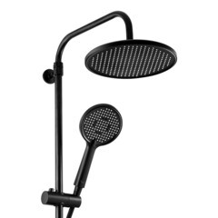 Душевая система Corsa Deco AX с верхним душем с лейкой с изливом черная (SSFAX250SB) - фото 19