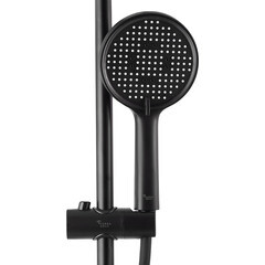 Душевая система Corsa Deco AX с верхним душем с лейкой с изливом черная (SSFAX250SB) - фото 16