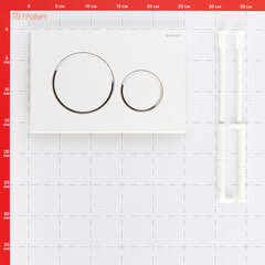 Клавиша смыва для инсталляций Geberit Sigma 20 белая матовая (115.882.JT.1) - фото 9