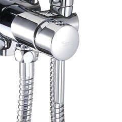 Смеситель с гигиеническим душем встраиваемый Corsa Deco со скрытой частью в комплекте хром (HF001) - фото 7